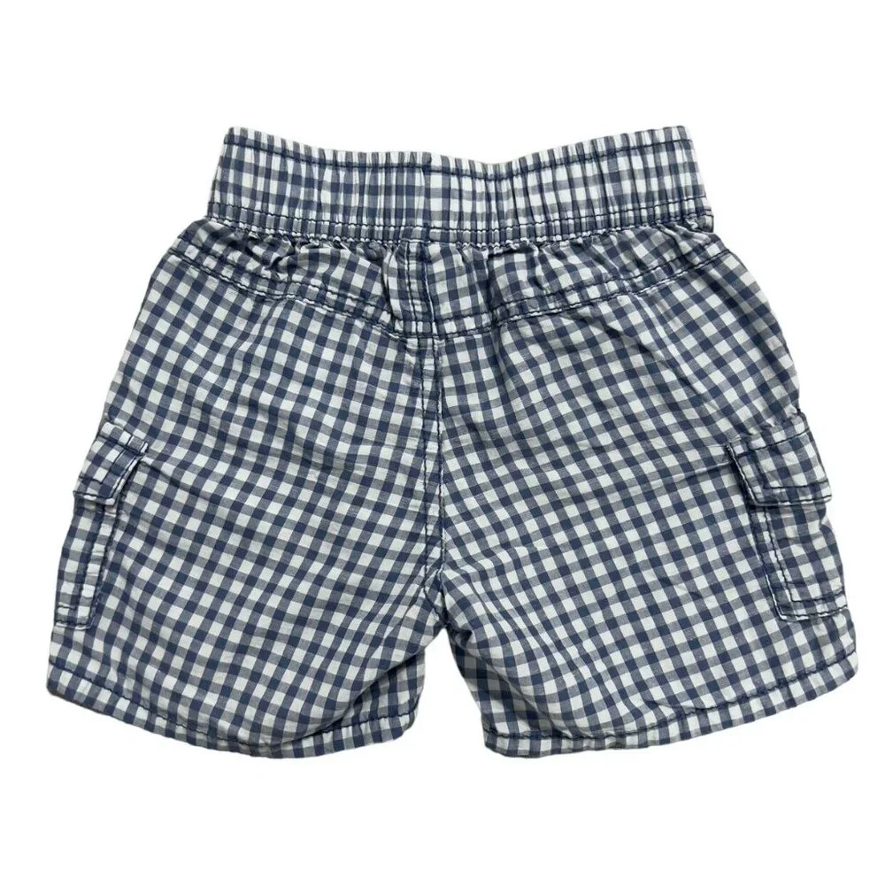 Baby Gap 18-24m Blue Gingham Shorts